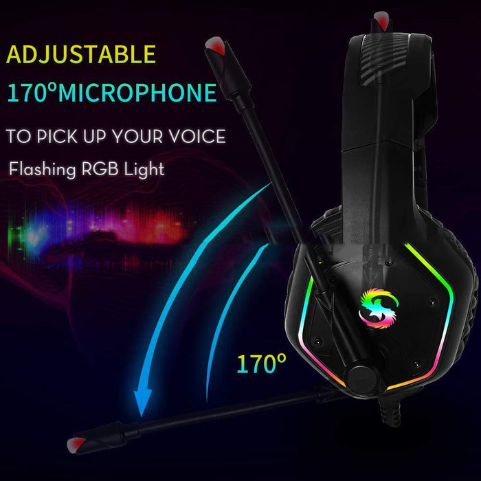 RGB Light 7.1 Channel Luminous Gaming Headset - for just $125.34! 