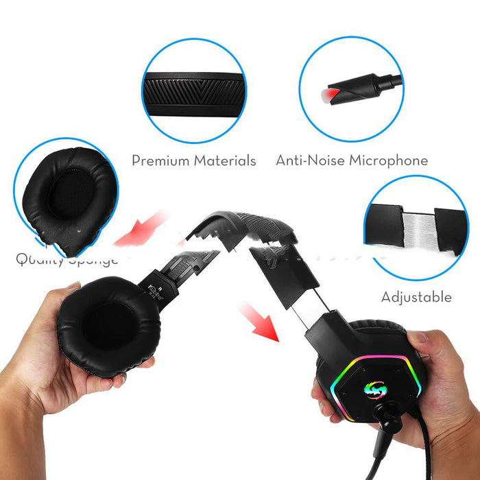 RGB Light 7.1 Channel Luminous Gaming Headset - for just $125.34! 