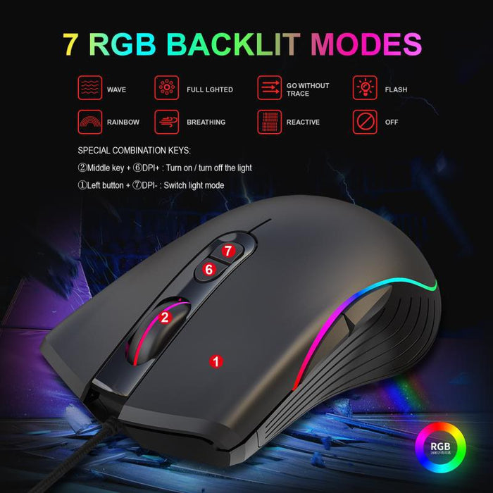 Glowing Gaming Mouse Gaming Wired Mouse - for just $34.98! 