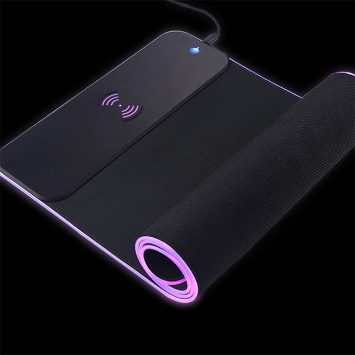Wireless Charging Mouse Pad 10W Fast Charging Colorful Luminous Mouse Pad Super Large Gaming Mouse Pad - for just $67.02! 