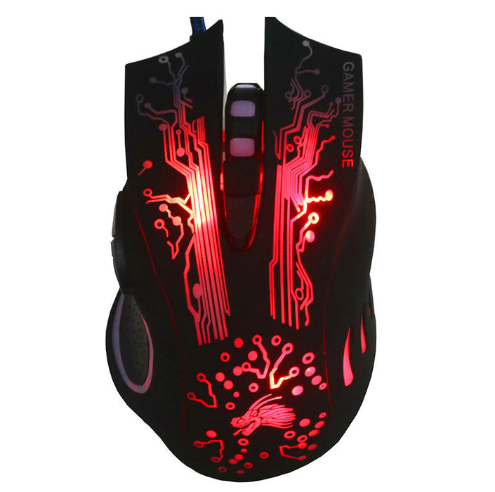7-button Colorful Glowing USB Gaming Mouse - for just $14.60! 