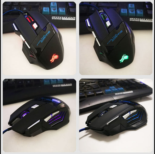 7-button Colorful Glowing USB Gaming Mouse - for just $14.60! 
