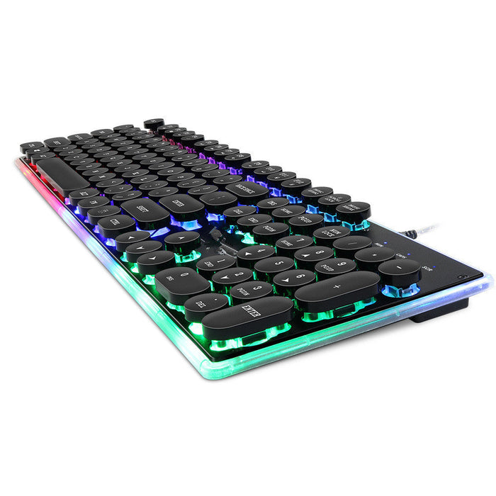 Desktop Manipulator Feel Floating Round Cap Gaming Luminous Gaming Keyboard - for just $83.90! 