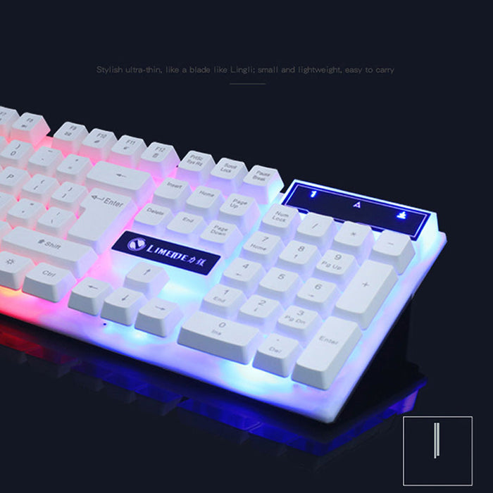 GTX300 Gaming CF LOL Gaming Keyboard Mouse Glowing Set - for just $23.92! 
