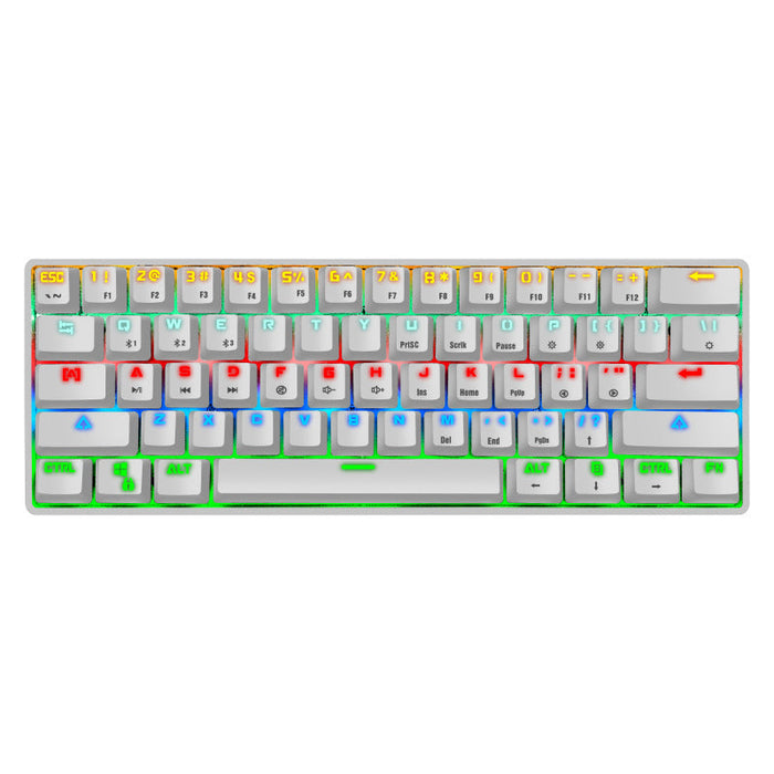 Crack K28 Wireless Bluetooth Mechanical Keyboard Gaming Office Computer Mobile Phone Tablet Notebook Rgb Wired Keyboard - for just $84.04! 