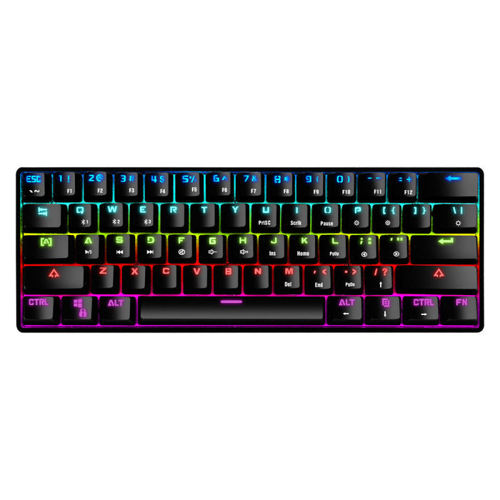 Crack K28 Wireless Bluetooth Mechanical Keyboard Gaming Office Computer Mobile Phone Tablet Notebook Rgb Wired Keyboard - for just $84.04! 