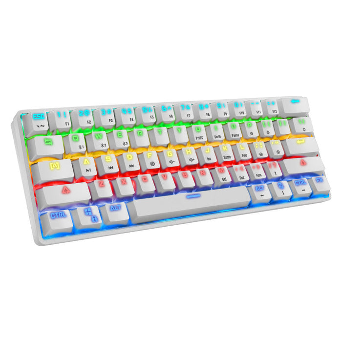 Crack K28 Wireless Bluetooth Mechanical Keyboard Gaming Office Computer Mobile Phone Tablet Notebook Rgb Wired Keyboard - for just $84.04! 