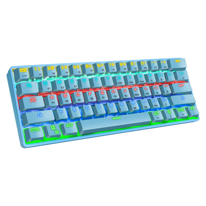 Crack K28 Wireless Bluetooth Mechanical Keyboard Gaming Office Computer Mobile Phone Tablet Notebook Rgb Wired Keyboard - for just $84.04! 