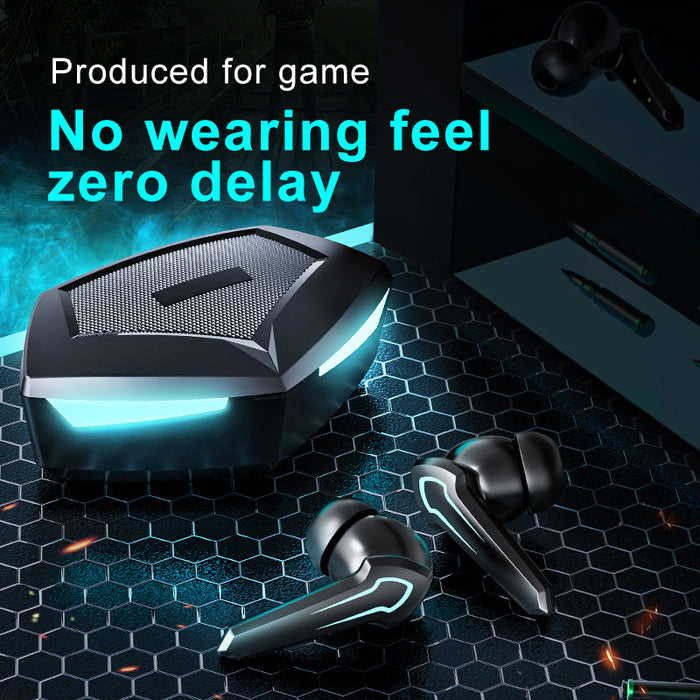 TWS Gaming Headset Gamer Without Delay 360 Stereo Wireless Bluetooth 5.1 Headphones Sports Earplugs With Microphone 10 Hours - for just $57.54! 