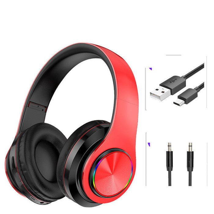 LED Wireless Bluetooth Headphones Gaming Headsets Sport Earphone With Support TF Card Colorful Breathing Lights - for just $47.08! 