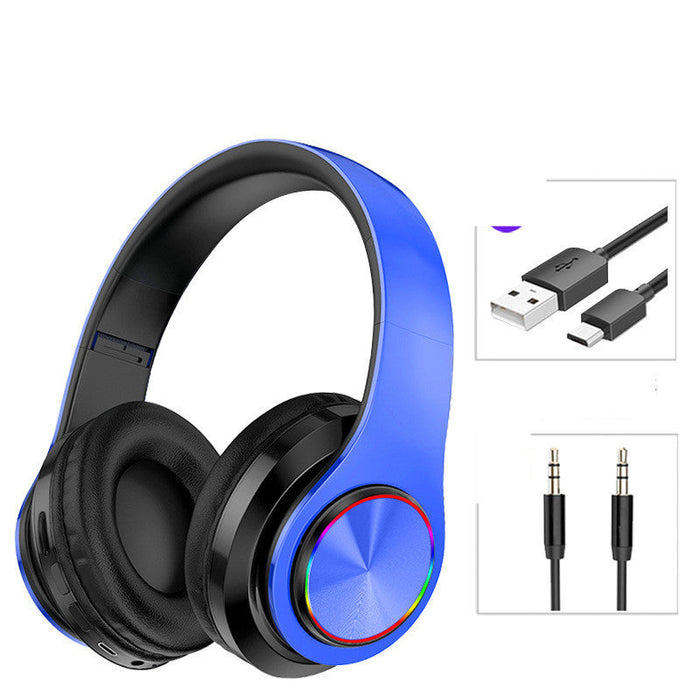LED Wireless Bluetooth Headphones Gaming Headsets Sport Earphone With Support TF Card Colorful Breathing Lights - for just $47.08! 