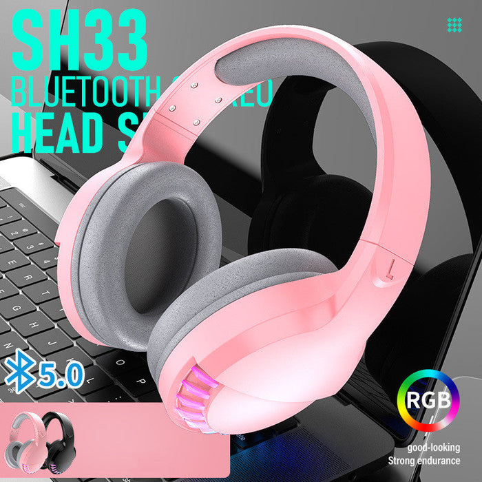 Head-mounted Mobile Phone Heavy Bass Noise Reduction Gaming Headset - for just $66.16! 