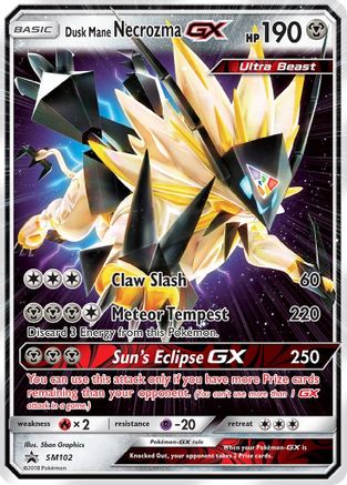Dusk Mane Necrozma GX SM102/248 - SM Promos Holofoil - for just $1.84! 