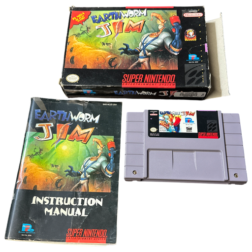 Earthworm Jim - Super Nintendo - for just $128! 