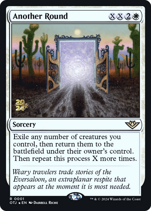 Another Round (PRE-001) - Outlaws of Thunder Junction Promos Foil - for just $0.25! 