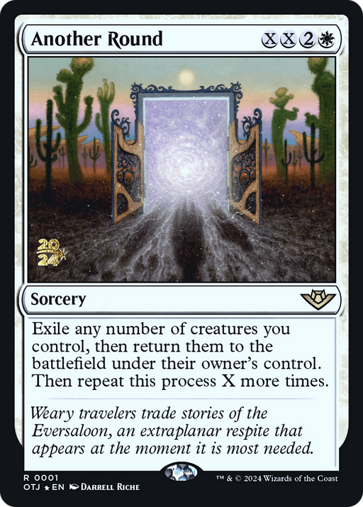 Another Round (PRE-001) - Outlaws of Thunder Junction Promos Foil - for just $0.25! 