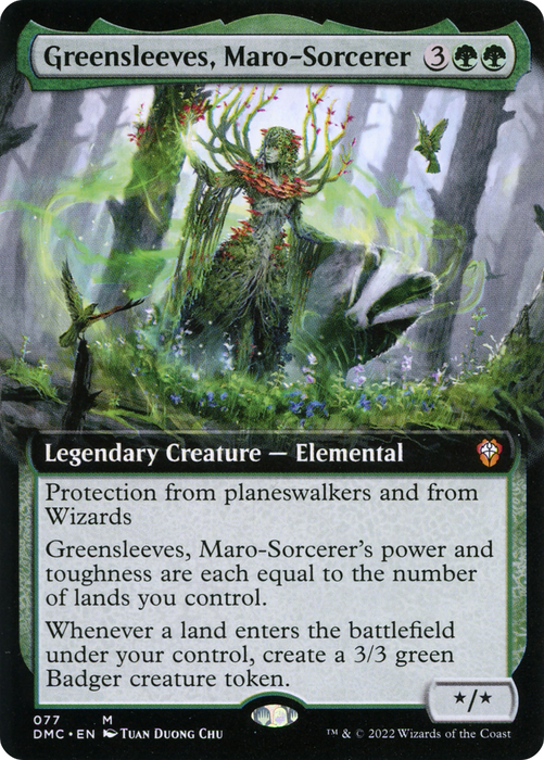Greensleeves, Maro-Sorcerer (DMC-077) - Dominaria United Commander: (Extended Art) Foil - for just $4.35! 
