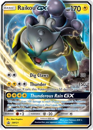 Raikou GX SM121/248 - SM Promos Holofoil - for just $2.68! 