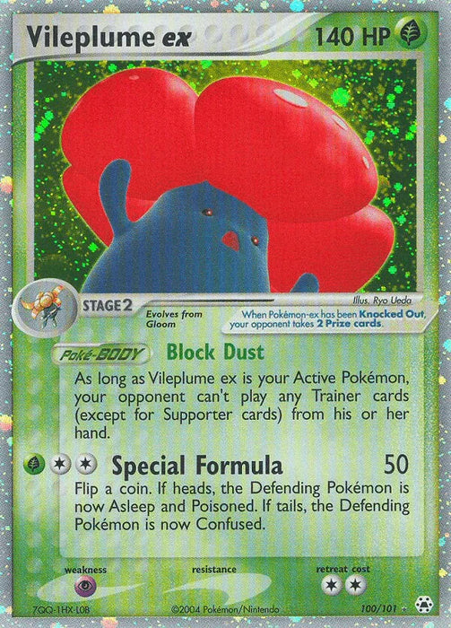 Vileplume ex (100/101) [EX: Hidden Legends] - for just $54! 