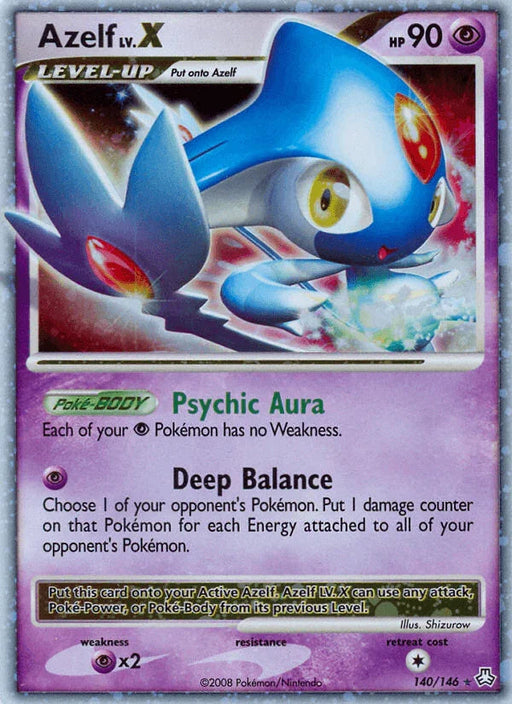 Azelf LV.X (140/146) [Diamond & Pearl: Legends Awakened] - for just $40.50! 