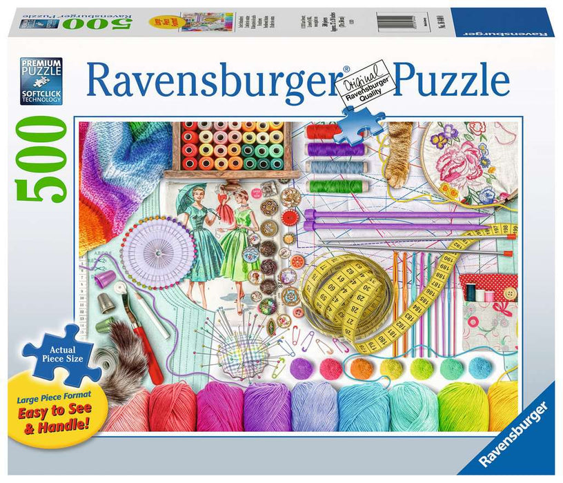 Puzzle: Large Format - Needlework Station - for just $18.49! 