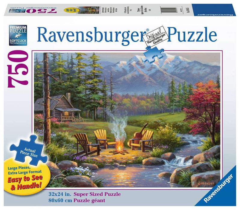 Puzzle: Large Format - Riverside  Livingroom - for just $24.99! 