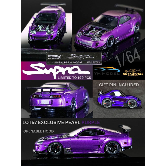 YM Model X LOT 57 Exclusive Toyota Supra JZA80 Limited to 199 Pcs + Bonus Gift Custom Pin 1:64 - Just $94.99! Shop now at Retro Gaming of Denver