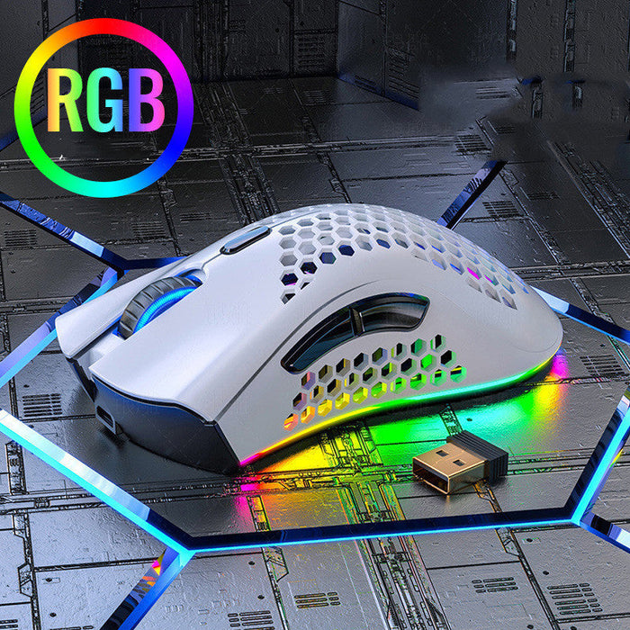BLACK Silent Wireless Rechargeable Hole Gaming Mouse - for just $114.46! 