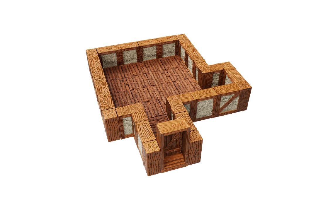 WarLock Tiles: Expansion Pack - 1 in. Town & Village Straight Walls - for just $79.99! 