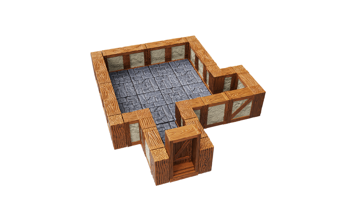 WarLock Tiles: Expansion Pack - 1 in. Town & Village Straight Walls - for just $79.99! 