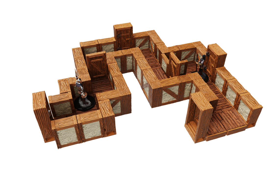 WarLock Tiles: Expansion Pack - 1 in. Town & Village Straight Walls - for just $79.99! 