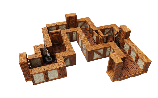 WarLock Tiles: Expansion Pack - 1 in. Town & Village Straight Walls - for just $79.99! 
