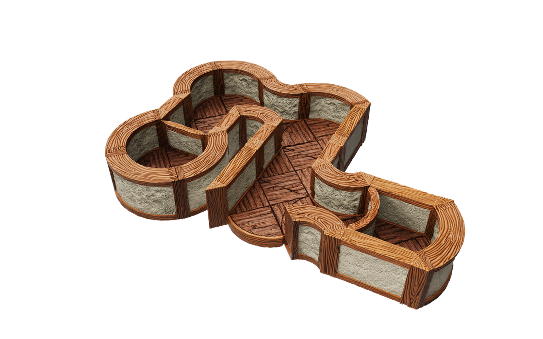 WarLock Tiles: Expansion Pack - 1 in. Town & Village Angles & Curves - for just $79.99! 
