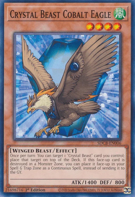 Crystal Beast Cobalt Eagle [SDCB-EN006] Common - for just $0.10! 