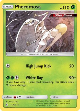 Pheromosa 011/131 - SM  Forbidden Light Holofoil - for just $4.20! 