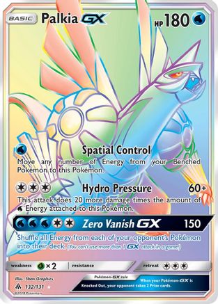 Palkia GX (Secret) 132/131 - SM  Forbidden Light Holofoil - for just $12.99! 