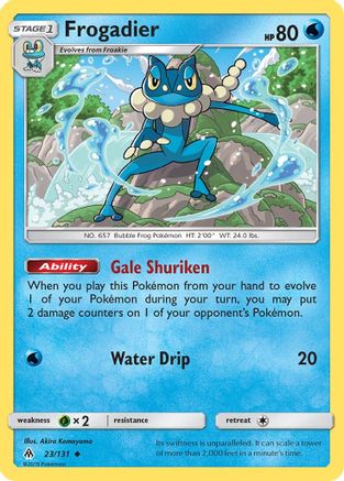 Frogadier 023/131 - SM  Forbidden Light - for just $0.30! 