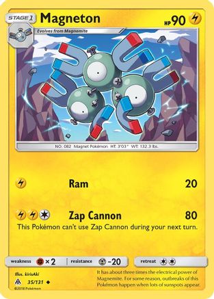 Magneton 035/131 - SM  Forbidden Light Reverse Holofoil - for just $0.10! 