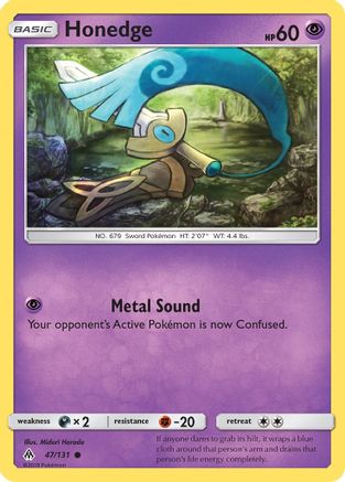 Honedge 047/131 - SM  Forbidden Light Reverse Holofoil - for just $0.20! 
