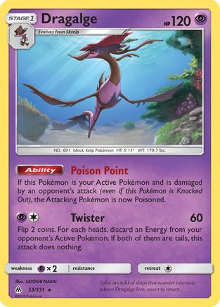 Dragalge 053/131 - SM  Forbidden Light Reverse Holofoil - for just $0.35! 