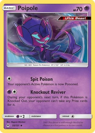 Poipole 055/131 - SM  Forbidden Light Reverse Holofoil - for just $1.15! 