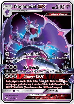 Naganadel GX 056/131 - SM  Forbidden Light Holofoil - for just $2.01! 