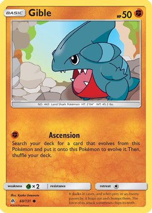 Gible 060/131 - SM  Forbidden Light Reverse Holofoil - for just $0.23! 