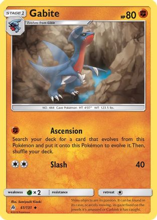 Gabite 061/131 - SM  Forbidden Light Reverse Holofoil - for just $0.56! 