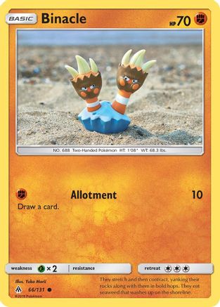 Binacle 066/131 - SM  Forbidden Light Reverse Holofoil - for just $0.15! 