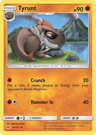 Tyrunt 068/131 - SM  Forbidden Light Reverse Holofoil - for just $3.62! 