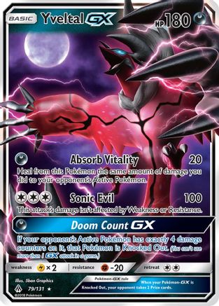 Yveltal GX 079/131 - SM  Forbidden Light Holofoil - for just $4.77! 