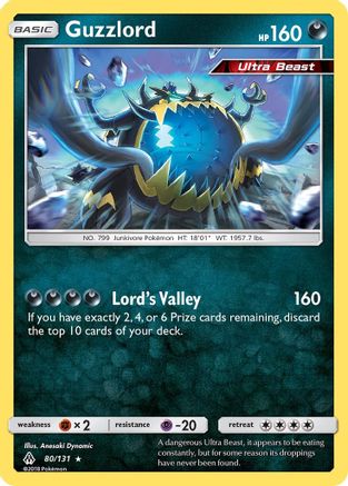 Guzzlord 080/131 - SM  Forbidden Light Holofoil - for just $1.10! 