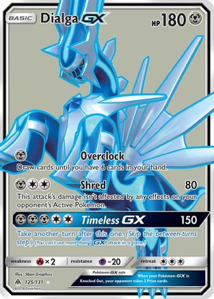 Dialga GX (Full Art) 125/131 - SM  Forbidden Light Holofoil - for just $12.50! 