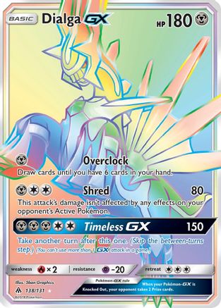 Dialga GX (Secret) 138/131 - SM  Forbidden Light Holofoil - for just $18.25! 
